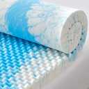 SINWEEK 2 Inch Egg Crate Memory Foam Mattress Topper Twin Size, Soft Mattress Pad for Back Pain Relief, Bed Topper, CertiPUR-US Certified, Blue