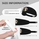 Black and Gold Swirl Liquid Ink Marble Workout Headbands Fashion Sports Sweatbands Yoga Hairbands for Fitness Athletic Non Slip Wicking Headscarf for Men Womens Girls Summer Accessories Elastic Bands (One Size, Funny Bigfoot Sasquatch Full Moon)