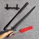 Tai Chi Sword, 99cm/38.9inch High Elasticity Plastic Sword, Plastic Sword Martial Arts Polypropylene Sword Training Katana Practice with Scabbard