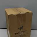 BOLITE Glass Hummingbird Feeders for Outdoors Hanging, Built-in Ant Moat, 4 Bee Guard Feeding Ports with Perches, Leak Proof, 15 Ounces, Stars Decor, Red, Gifts for Women Men, Gifts for Mom Dad