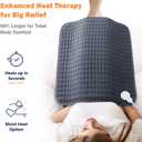 Ultra-Wide Microplush Heating Pad - 20"x24" Electric Heating Pad for Back, Neck, Shoulder Pain and Cramps - Moist Heat Option, Machine Washable, Auto-Off - Gifts for Women, Men, Mom, Dad, Christmas