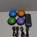 Teacher's Choice Light Up Game Buzzer System, Displays The Winning Player Loud, Unique Sounds for Each Buzzer, Great for Trivia Games, Family Feud, Jeopardy (8 Pack)