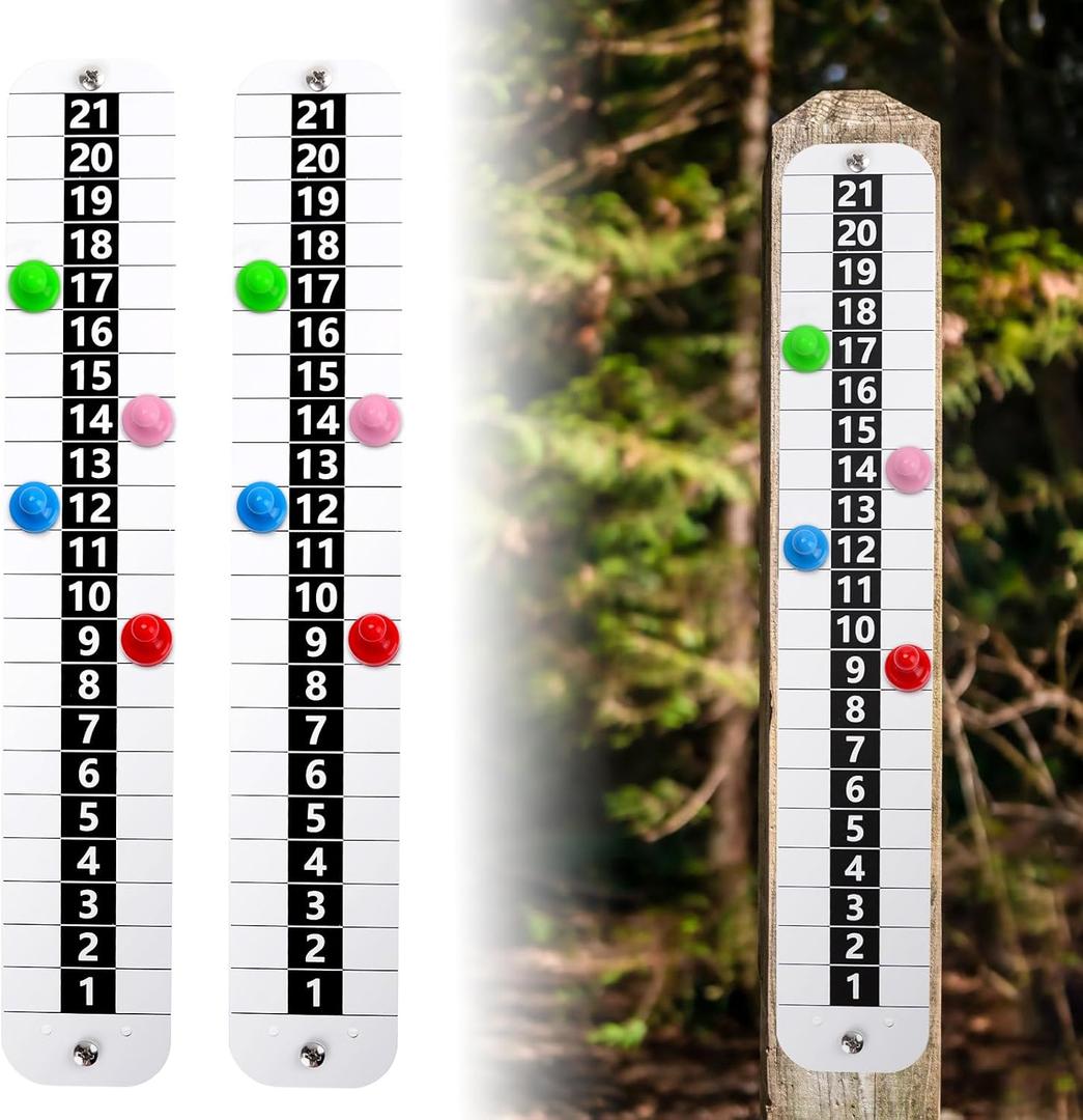 Teamaze Metal Cornhole Scoreboard with Magnetic 2 pcs Vertical Corn Hole Score Keeper for Outdoor&Indoor Yard Game