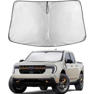 Econour Windshield Sun Shade Compatible for Ford Maverick 2022-2024 2025 2026 Sun Shade Front Windshield Sun Visor Foldable Thicker 5-Layer Block Heat and Sun UV Rays | Car Accessories