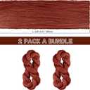 2 Packs Cheesecloth Table Runner,TISEMENT 35''x 120'' Wrinkled Gauze Cheese Cloth Table Runner Boho ,Romantic Centerpieces for Tables ,Versatile Tablecloth for Wedding/ Party Decorations (Terracotta)