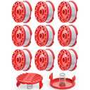 YWTESCH 11 Pcs CMZST0653 String Trimmer Line Spool 0.065" 30Ft Compatible with Craftsman Weed Wacker, Auto Feed Weed Eater String Head Replacement Parts for Craftsman Weed Whacker