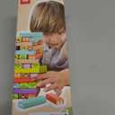 Nene Toys Wooden Tumble Tower Game with Animals & Colors, 4-in-1 Educational Family Board Game for Kids Ages 3-9, Creativity & Cognitive Skills Booster - Gift for Boys Girls 3+ Years