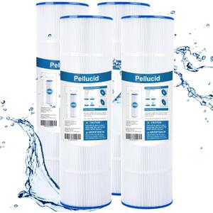 CCP420 Pool Filter Compatible with Pentair Clean and Clear Plus 420, Pleatco PCC105-PAK4, Pentair R173576, 178584, Ultral-A6, Unicel C-7471, 817-0106, Filbur FC-1977, 105 sq.ft, 4 Pack