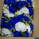 NUPTIO Flower Balls for Wedding Centerpieces - 6 Pcs 9.5 inch Diameter Fake Flower Ball Arrangement Bouquet Party Centerpieces for Tables - Royal Blue Rose Bouquet Centerpiece Flowers for Table