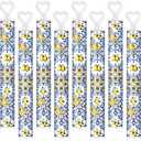 50 Pcs Capri Lemon Mini Bubble Wands Bulk Party Supplies Blue Tiles Lemon Bubble Party Favors for Wedding Bridal Shower Birthday Gifts Goodie Bag Stuffers Prizes