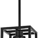 MELUCEE Black Pendant Lights Kitchen Island 1-Light, 5 Color Dimmable Led Pendant Light Ceiling Hanging Over Sink with Crystal Bubble Glass, Modern Integrated LED Hanging Light Dining Room Lighting