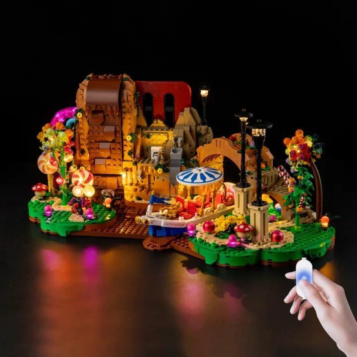 Nitemode Lighting Compatible with Lego Willy Wonka & The Chocolate Factory 21360, Upgraded Brightness Adjustable Lighting Accessories((JUST Lights)
