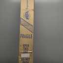 California Umbrella 9' Round Aluminum Pole Fiberglass Rib Market Umbrella, Crank Lift, Collar Tilt, White Pole, White Olefin