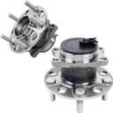 2 PCS 512332 Rear Wheel Bearing Hub Assembly Fit for Dodge Avenger Caliber 2007-2014, for Jeep Compass Patriot 2007-2017, for Chrysler 200 Sebring 2007-2014, 5 Lug w/ABS
