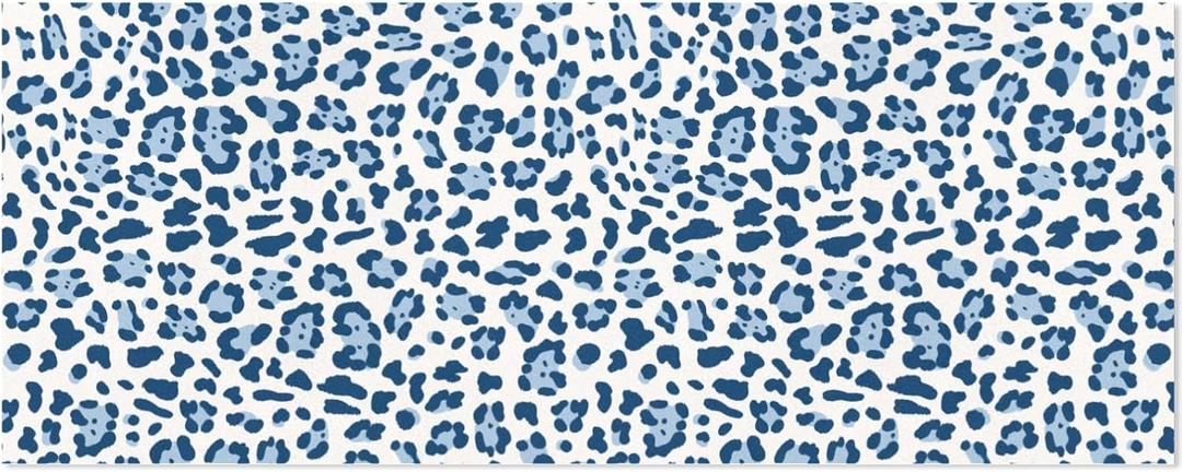 OTVEE Classic Blue Leopard Wrapping Papers, Gift Wrapping Paper Rolls, 5 Rolls, 58 * 23 inch Per Roll, Gift Wrap Wrapping Papers for Birthday, Bridal, Baby Showers, Valentine's Day, Morther's Day