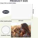 12 Pcs Metal Sublimation Photo Blanks 16x24 Inch, Large Aluminum Sign Blanks Bulk Products 0.45mm Metal Sublimation Aluminum Sheets for DIY Photo Sign Gifts Indoor Outdoor Decor