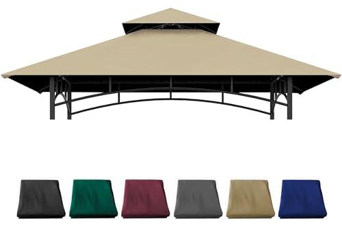 JANCANOPY Grill Gazebo Replacement Cover 5x8 Ft Canopy Top Compatible with SUNJOY Grill Gazebo Frame Model L-GG001PST-F,L-GG001PST-H,L-GG001PST-F2 (Khaki)