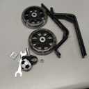 Nakazawa Adjustable Training Wheels for Bike Fits 12/14/16/18/20 Inch Bikes Bicycle Training Wheels for Stabilizer Training, 1 Pair.(black)