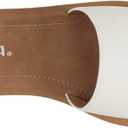 Soda Shoes Efron-S Women Flip Flops Basic Plain Slippers Slip On Sandals Slides Casual Peep Toe Beach (7.5 Wide, Off-white)