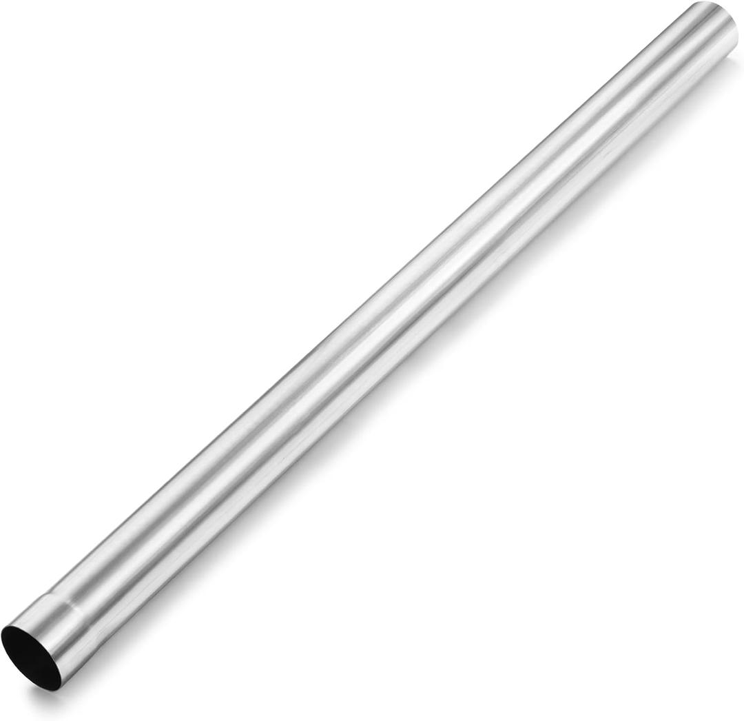 LCGP 2.25" Custom Mandrel Straight Exhaust Pipe, 48" Long, Made of High Quality Stainless Steel Fit 2.25 Inch Exhaust System