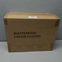 Dormirpilow Outdoor Pillows Set of 2, 26''26''Waterproof Throw Pillow for Patio Furniture, Feathers and Down Filled Outside Decorative Pillows Inserts for Garden, Porch Swing, Couch and Sofa (Paisley Floral)