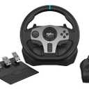 PXN V9 Gaming Steering Wheel With Pedals and Shifter 270/900 Dual-Motor Feedback Driving gaming Racing Wheel for PC,PS4,PS3,Xbox One, Xbox Series X/S,N-Switch