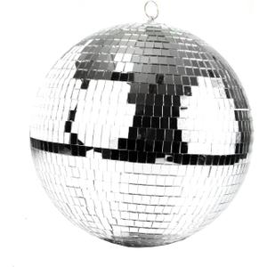 C Crystal Lemon 12-Inch Disco Ball  Large Hanging Decoration for Parties & Weddings  Mirrored Silver Table Display & Ornament