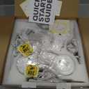 Cinnado 2K Cameras for Home Security-2.4G WiFi Outdoor Camera Wireless Solar/Battery Powered, 360 Viewing, Human Detection, Color Night Vision, Cloud/SD Storage B6 (B6-White-4pack-2.4G)