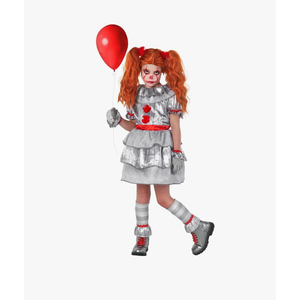 Morph Scary Clown Costume For Girls, Clown Costume For Kids Girls, Halloween Costumes For Kids, Movie Character Costumes, XL