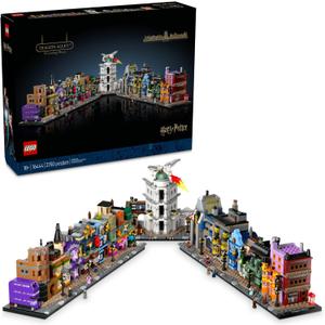 LEGO Harry Potter Diagon Alley Wizarding Shops Building Set for Adults - Collectible Kit for Harry Potter Fans with 12 Microfigures - Gift Idea for Men, Women, Fans - 76444