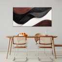 QSQ Canvas Art Wall Decor Brown Abstract Wall Art For Living Room 24 X 48