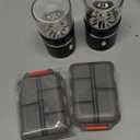 Mini Electric Pill Crusher with Pill Organizer, Rechargeable & Washable, Grind and Pulverize Small and Large Pills to Fine Powder, Portable and Easy Operated, Suit for Dysphagia, Elderly, Pet, Pack Of 2