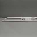 Curtain Rods for Windows 84 to 120 Inches, 1 Inch Diameter Metal Wrap Around Window Curtain Rod with Brackets, Matte White
