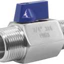 Stainless Steel 316 Ball Valve 3/4" NPT Male x 3/4" NPT Male Shut Off Valve for Water Fuel Air