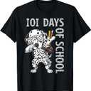 101 Days School Dabbing Dalmatian Dog Teachers Kids T-Shirt, 4T Toddler