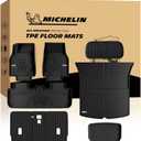 Michelin Vehicle Mat, All-Weather TPE Custom Fit Liner for Tesla Model Y 5 Seat Floor Mats 2025-2027 (9 Piece), Elite