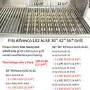 290-0124 Grill Grate Replacement Part for Alfresco LX2 ALXE 304 Stainless Steel BBQ Cooking Grid for Alfresco ALX2 30 42 56 Inch BBQ Grill, 18 3/4" x 12 3/4", 1 Pack
