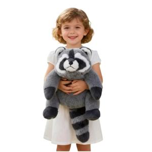 Ytterbium Soft Raccoon Plush - Cute Cuddly Stuffed Animal, Pillow Hug Sleeping Toy for Bed Decor, Birthday Gift for Kids (11.8inches)