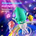 Dancing Octopus Baby Toy: Tummy Time Toys Electric Crawling Squid 3 4 5 6 7 8 9 10 11 12 Year Old Boy Learning Walking 3-6 Toddler Age 36 Months Music Development Kids Girl 1st Birthday Gifts (Green)