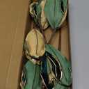 Lotus Hills 10" Large Christmas Poinsettia Flower Picks, 6pcs Glitter Christmas Tree Flower Decorations, Christmas Floral Ornaments, Christmas Tree Wreath Garland DIY DéCor (Green+Gold)