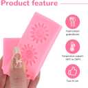 2 x 4 Pcs Bumble Bee Silicone Molds Kit with Honeycomb, Bee and Sunflower, Fondant, Chocolate, Cupcake, Cake Decorating, Candy Molds(Pink)