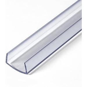 Outwater Plastics 341-Cl Clear 3/4'' Rigid Vinyl Clear Plastic U-Channel/C-Channel 36 Inch Lengths (Pack of 4)