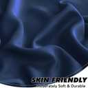 2 x KGORGE Blue Curtains 45 inch Length 2 Panel Sets for Small Window, Room Darkening Thermal Insulated Noise Reducing Energy Efficiency Back Tab Curtains for Living Room Kitchen, W34 x L45