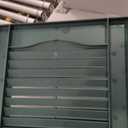 Ekena Millwork Lifetime Vinyl LL1S14X06700FG Standard Cathedral Top Center Mullion, Open Louver Vinyl Shutters, w/Installation Shutter-Lok's & Matching Screws (Per Pair), 14 1/2"W x 67"H, Forest Green