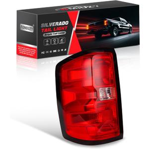 Tail Lights Assembly Left Driver Fit Chevy Silverado 1500 2014 2015 Chevrolet 2500 3500 HD 2500HD 3500HD Rear Brake Turn Signal Back Up Bulb Taillight Replaces GM2800261 23141274