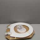 Mayfair Cassel Slow Close Toilet Seat, Easy Clean, Non Slip Premium Wood Seat, Easy Install, Made in USA, Round, White