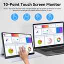 Showscreen 10.5" OLED 2.5K Portable Touch Monitor, 100% DCI-P3, for Windows Android Switch