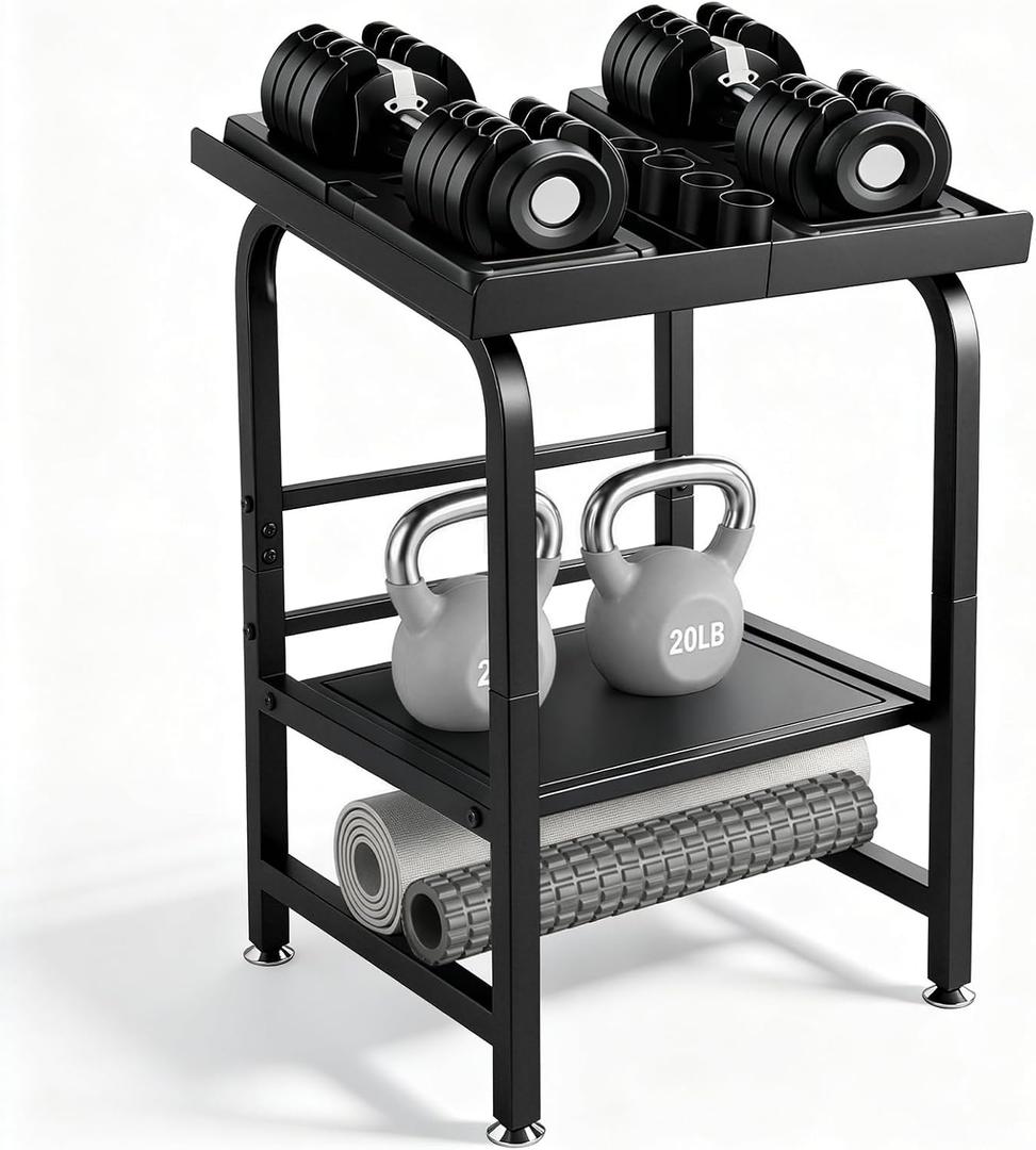 Dumbbell Stand for Adjustable Dumbbells 3-Tier Heavy Duty Metal Weight Rack