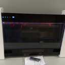 Electric Fireplace Insert 36" Realsmart 1500W Wall Mounted Fireplaces Recessed Heaters Remote Control Slim Black Fireplace Touch Screen Timer 12 Flame Colors LED Decor Low Noise