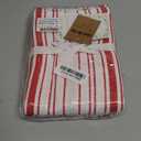 Kitchen Towels Set – Pack of 3 (20’’ x 30’’) Extra Large Premium Cotton Dish Towels for Kitchen – Basket Weave Towels – Absorbent – 100% Cotton – with Hanging Loop – Red